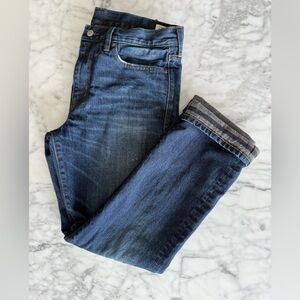 J. Crew Lined Japanese Denim Straight Leg Jeans - 33x32